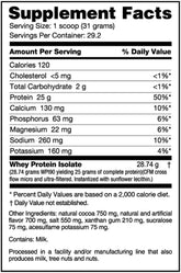 Whey Protein Isolate Supplement – 25G of Protein per Scoop with Complete Amino Acid Profile - Soy and Gluten Free Protein Powder - Zero Fillers and Non-Gmo - Chocolate Peanut Butter - 2 Lbs